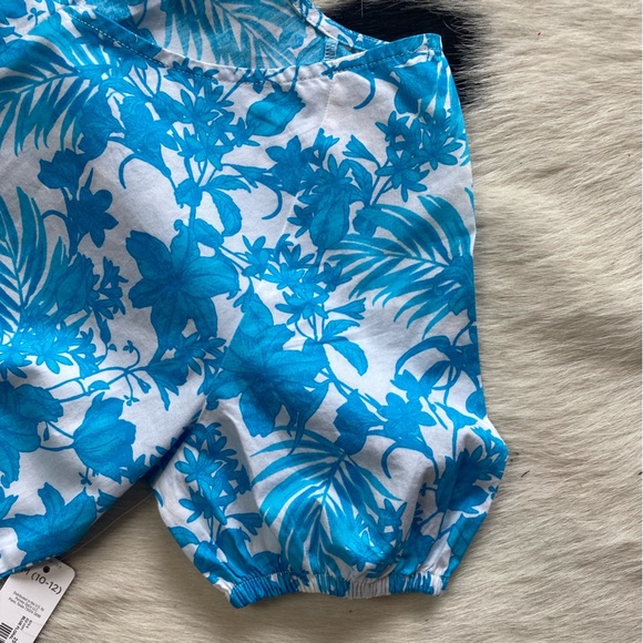 Peyton & Parker dress short-sleeved with a blue and white floral pattern - Picture 8 of 11